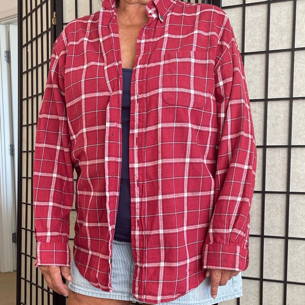Women’s Red Plaid Shirt